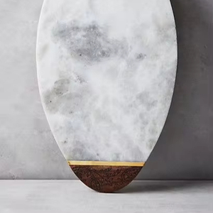 Outils de cuisine de haute qualité en marbre avec incrustation en métal servant une planche à fromage en résine planche à fromage Offre Spéciale planche à découper - Product Image 1