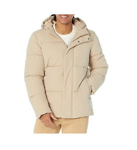 Veste matelassée d'hiver en coton trois en un pour homme Veste d'extérieur imperméable et coupe-vent avec fermeture à glissière Vestes pour homme - Product Image 4