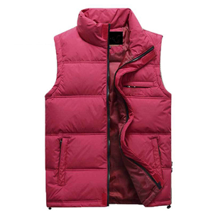 Chaleco de invierno personalizado para hombre, chaleco cálido para uso exterior, chaleco acolchado con cuello levantado y cremallera, chaleco cálido acolchado - Product Image 3