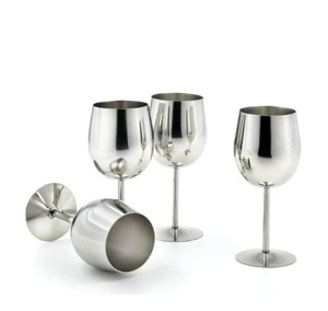 แก้วไวน์โลหะลดราคาสุดฮอต ดื่มด่ำความหรูหรา ไม่แตกง่าย มีสไตล์ เหมาะสำหรับทุกโอกาส แก้วไวน์สแตนเลส - Product Image 1