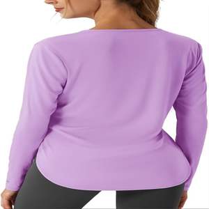 2024ใส่ได้ทั้งชายและหญิงน้ำหนักเบาแขนยาวผ้าสแปนเด็กซ์/ โพลีเอสเตอร์พิมพ์โลโก้ตามสั่งดีไซน์ที่ดีที่สุดจากโรงงาน - Product Image 4