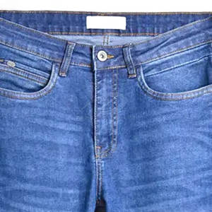 <b>High</b> Quality Customizable Logo <b>Men's</b> Casual Mid <b>Waist</b> Button Fly Eco-Friendly Breathable <b>Jeans</b> Pants Lightweight Top Selling OEM - Product Image 4