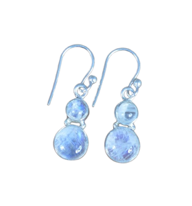 Women's Boho Style 925 Sterling <b>Silver</b> <b>Drop</b> <b>Earrings</b> Handmade Moonstone Gemstone Jewelry Trending Gift for Lovers - Product Image 1