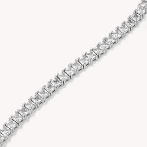 Chaîne de tennis en diamant taillé princesse de 4.50mm pour femme - Product Image 2