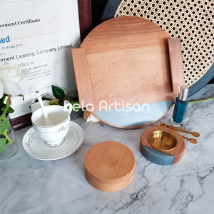 Bela Artisan Ramadan Tray con Bukhoor Burner Set de regalo Mujeres Día DE LA MADRE Promociones comerciales Hecho a mano Mango Madera Incienso indio - Product Image 1