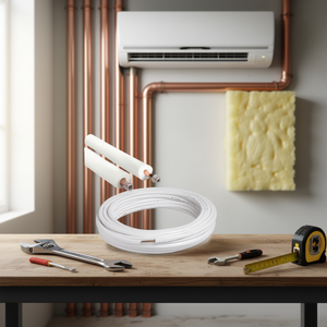 Kit de Tubería de Cobre Recubierto para Aire Acondicionado, Estándar UNI, 20 Metros, 1/4 y 3/8, Espesor 0.8 mm - Product Image 3