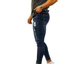 Pantalones vaqueros holgados de algodón 100% de alta calidad, Pantalones rectos lavados Vintage de fabricante personalizado para hombres - Product Image 3