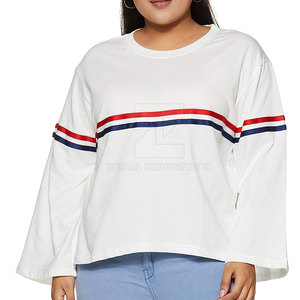 Prix de gros Sweat-shirt pour femme en coton 100% respirant avec logo sur le devant, style décontracté, dernière tendance - Product Image 1