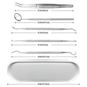 Kit de Instrumentos Dentales, Raspador de Dientes, Espejo Bucal, Sonda, Escalador, Acero Inoxidable, Manual, Certificado CE, Narham Enterprises - Product Image 4