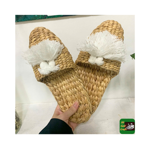 Eco Friendly Natural Shoes Woven Water Hyacinth Slippers Handmade <b>Sandals</b> Coir Flip Flops/Best Summer Sales 2024 <b>Men</b> Beachwear - Product Image 4