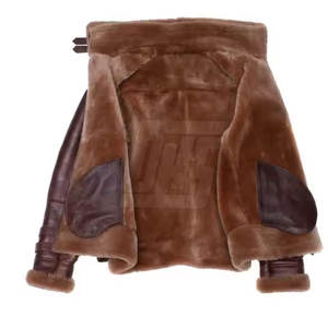 Vente en gros Veste en peau de mouton taille personnalisée Veste en peau de mouton utilisation à l'extérieur Veste en peau de mouton conception personnalisée pour hommes - Product Image 3