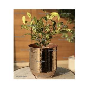 Proveedor al por mayor, maceta, maceta de metal martillado, maceta de tamaño y forma personalizados para uso en exteriores e interiores - Product Image 1