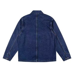 Chaqueta Vaquera Clásica Retro para Hombre, Logotipo Personalizado Bordado, Transpirable, Gruesa, de Buena Calidad, Estilo Casual de Algodón - Product Image 5