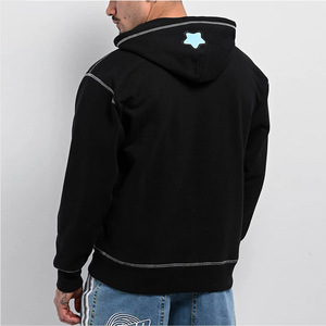 เสื้อมีฮู้ดแบบซิปมีกระเป๋าจิงโจ้ผ้าฟลีซนุ่มสไตล์สตรีทแวร์จัดส่งรวดเร็วทุกขนาด - Product Image 2