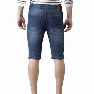 <b>Men's</b> 100% Cotton <b>Denim</b> <b>Shorts</b> 2026 High Quality Baggy <b>Cargo</b> Pockets Breathable Eco-Friendly Elastic Waist Casual Low Price - Product Image 2
