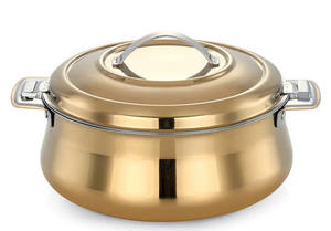 Cazuela de latón con diseño martillado Hot Case Hecho a mano Lujo Warm Hotpot Party Home Hotel Restaurant logo aceptar, Western - Product Image 3