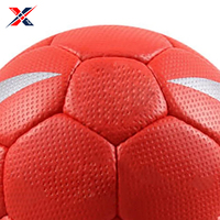 Balón de Balonmano Oficial de Alta Calidad para Partidos, de Cuero PU Rojo para Adultos, Termosellado, TATA PAK INDUSTRIES, Ecológico, para Interior/Exterior