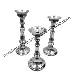 Nouvelle collection indienne 2026, vente en gros de bougeoirs en métal plaqué laiton, centre de table personnalisé pour mariage, support en aluminium - Product Image 3