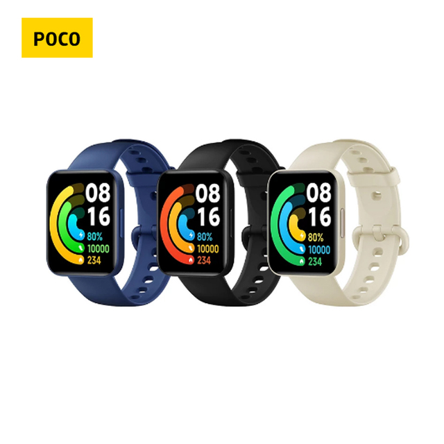 Global Version POCO Watch 1.6'' AMOLED Display GPS Fitness Tracker Blood Oxygen Heart Rate Smartwatch