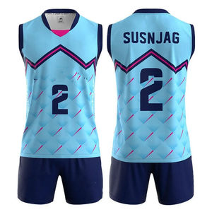 Uniformes de voleibol al por mayor de alta calidad con servicios OEM ODM, ropa deportiva versión femenina de secado rápido de poliéster 100% - Product Image 4