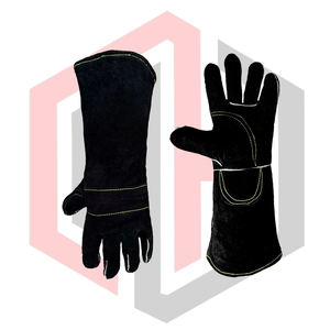 ถุงมือเชื่อมหนังกลับคุณภาพพรีเมียม ทนความร้อน ทนไฟ ป้องกันไฟฟ้าสถิต ทนการฉีกขาด น้ำหนัก 11 ออนซ์ ข้อมือถัก สำหรับงานเชื่อมแบบ Mig Mag Tig - Product Image 4