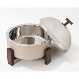 Antique Round Food Server <b>Buffet</b> <b>Warmer</b> Food <b>Warmer</b> Casserole Dish Made of Stainless Steel With Lid at Low Price - Product Image 2