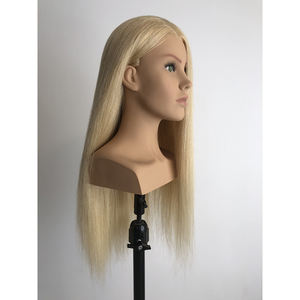 <span class=keywords><strong>Tête</strong></span> <span class=keywords><strong>à</strong></span> <span class=keywords><strong>Coiffer</strong></span> Professionnelle 24 Pouces, <span class=keywords><strong>Cheveux</strong></span> 100% Humains de 180g, Modèle Visage Européen, Mannequin <span class=keywords><strong>avec</strong></span> Épaules pour Coiffeur - Product Image 5