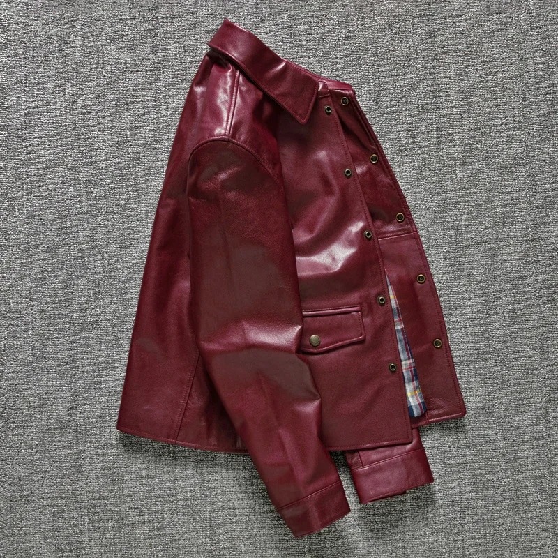 Goat Leather Jacket - 2025 New Design Men's Style