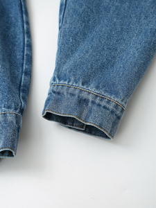 Veste en jean pour femmes sur mesure, tenue décontractée, anti-rides, veste en jean pour femmes avec logo personnalisé/couleur - Product Image 4