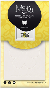 Profumatore da appendere ''MARTA CARD'' Vaniglia e Zenzero - Product Image 1