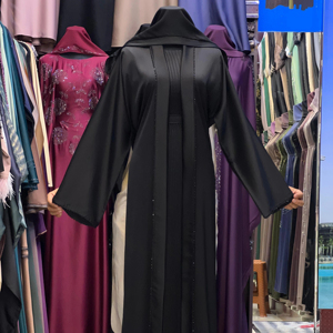 2025 Dubai lujo Abaya hermosa ropa islámica tradicional negra para mujeres Arabia Saudita Abaya Dubai Abaya ropa musulmana - Product Image 1