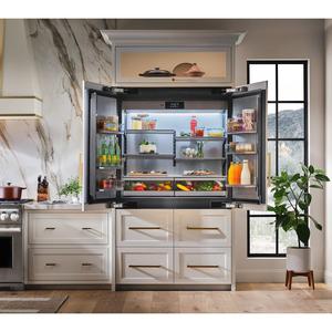 Refrigerador de Acero Inoxidable Empotrado con Puerta Francesa de 48 Pulgadas, Sin Escarcha, Eléctrico, Solar, Portátil, para Uso Doméstico, con Compresor Usado - Product Image 2