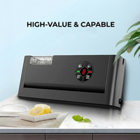 machine sous vide soudeuse emballage alimentaire 80kPa 150W 28cm 12L/min verrouillage automatique du sac