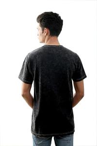 Premium 300 Gsm Camiseta vintage de cuello redondo de gran tamaño para hombre Camiseta personalizada de alta calidad de punto lavado patrón sólido Puff Technique - Product Image 2