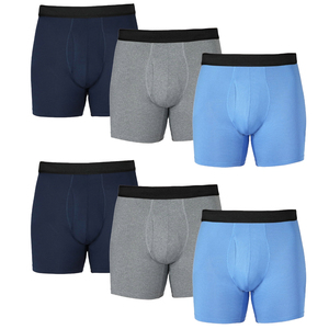 Vente en gros de caleçons boxer en coton spandex à carreaux pour hommes, sous-vêtements boxer respirants avec logo ceinture personnalisé emballé - Product Image 6