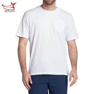 Men's Solid T-Shirt From Saltwater Collection High Quality Cotton Short Sleeve Pocket Knitted <b>Fabric</b> Whole Sale Cotton Shirt - Product Image 6