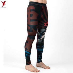 Sublimated MMA Spats <b>Men's</b> <b>Leggings</b> Spats Tights <b>for</b> <b>Gym</b> Wears <b>Men</b> Spats <b>Leggings</b> <b>Men</b> Compression Fitness Tights Pants - Product Image 3