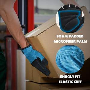 Gants de travail pour hommes et femmes Gants de mécanicien utilitaire avec écran tactile, gants de travail et de sécurité flexibles - Product Image 6