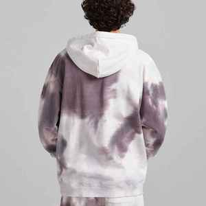 Chándal teñido con lazo para hombre de material suave, transpirable, cómodo, con capucha, con el mejor servicio de fabricación OEM, chándal teñido con lazo - Product Image 2