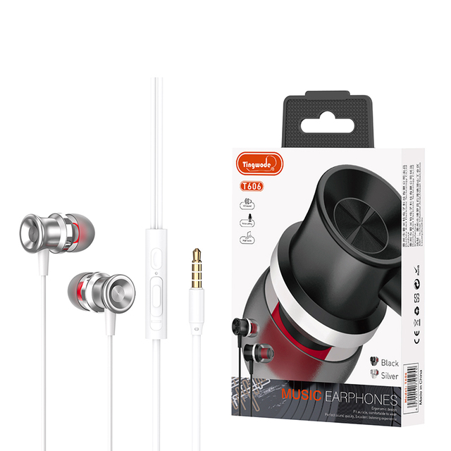 Hot Selling 1.2m Cable Earphones 3.5mm With Mic Gaming Wired Earphone Single PIN Wired Earphones