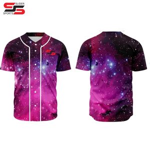 Por encargo jersey de béisbol al por mayor béisbol en blanco media manga sublimación impresa nombre del jugador del equipo o número jersey de béisbol - Product Image 1