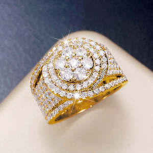 Elegante anillo de Hip Hop de plata de ley 925 para hombre, Diamantes de moissanita completos para bodas y fiestas, venta al por mayor de fábrica - Product Image 3