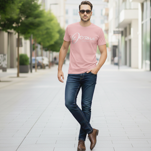 Camiseta de Algodón Transpirable para Hombre con Nombre de Marca Personalizado en Color Rosa Bebé, Cuello Redondo, Disponible a Precio de Mayoreo - Product Image 3