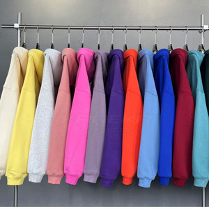 เสื้อฮู้ดดี้โอเวอร์ไซส์ ผ้าคอตตอน 100% เนื้อนุ่ม น้ำหนักเบา สวมใส่สบาย ทรงปกติ เหมาะสำหรับใส่ลำลองในฤดูหนาว เรียบง่ายและสบาย - Product Image 3