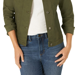 Customizable Wholesale <b>Denim</b> <b>Coat</b> Winter Clothing Women Knitted 100% Cotton Customizable <b>Denim</b> Jean Jacket - Product Image 5