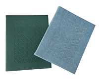 Porte-menus en cuir PU de haute qualité, durable, avec logo personnalisé plaqué nickel, couleur au choix pour hôtels, restaurants, bars - ISO
