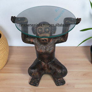 Tốt Nhất Bán Thiết Kế Sáng Tạo Hiện Đại Truyền Thống Cổ Thủy Tinh Kim Loại Khỉ Cơ Sở Bên Bảng Tuyệt vời Nhà Sống Phòng Ngủ Giá - Product Image 3