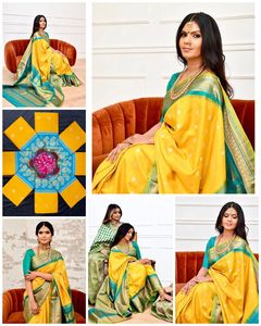 ล่าสุดดีไซเนอร์ที่อุดมไปด้วย pallu และ jacquard. - Product Image 2