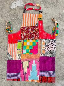 Wholesale Vintage Kantha Quilt <b>Apron</b> Handmade Patchwork Quilted <b>Apron</b>, Bohemian Cotton <b>Apron</b> for Women <b>Kitchen</b> <b>Apron</b>, All Size - Product Image 2