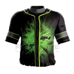 Último diseño nuevo estilo de béisbol uniforme de calidad superior de color sólido uniforme de béisbol para la venta en línea - Product Image 2
